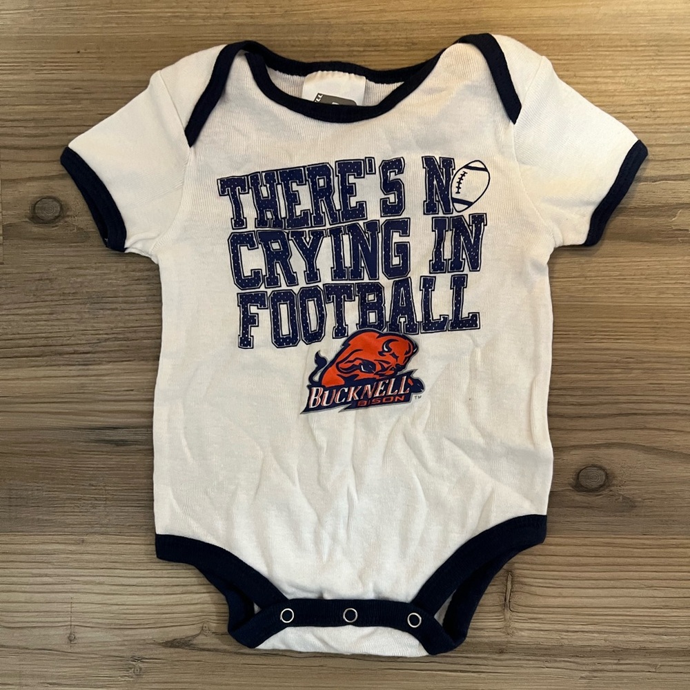 Bucknell University Football Onesie 3/6 Months NWOT